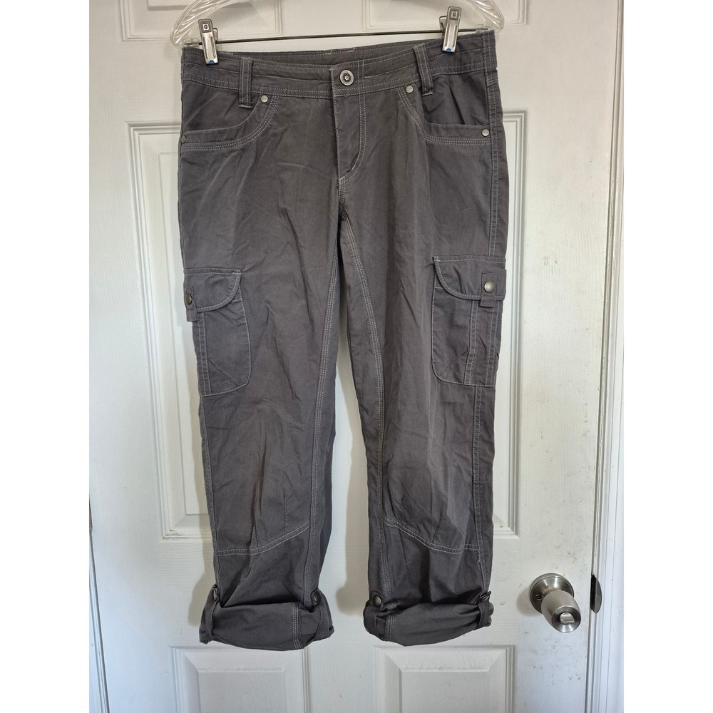 Kuhl Womens Cargo Pants Size 6 Reg Gray Convertible Outdoor Hiking Utility - Picture 7 of 7